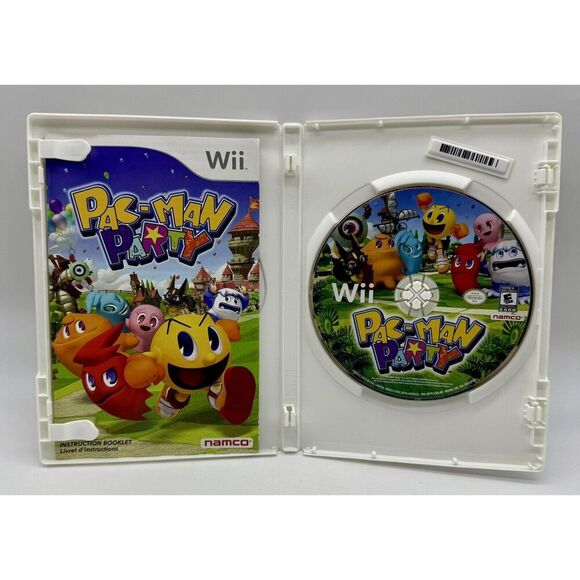 Pac-Man Party Nintendo Wii 2010 Game Case Manual Tested - Picture 3 of 3